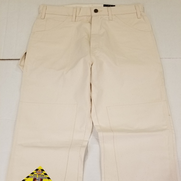 NWT Dickies Double Knee Utility Painter's Pants Natural Beige 34x32 Relaxed Fit - Picture 3 of 11